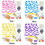 129pcs DIY Jewelry Making Earring Cards Cutters Hooks Baking Mould