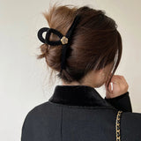 Women Hair Claw Camellia Barrette Hairpins Bath Clip Hair Accessories