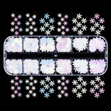 12Grid Snowflake Sequins for Epoxy Resin Moulds DIY Jewelry Making