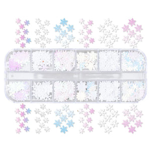 12Grid Snowflake Sequins for Epoxy Resin Moulds DIY Jewelry Making