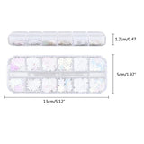 12Grid Snowflake Sequins for Epoxy Resin Moulds DIY Jewelry Making