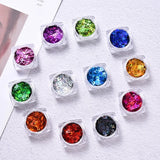 12Grids Glitter Sequins Nail Art Flakes Christmas Sticker DIY Decor