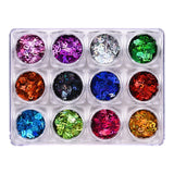 12Grids Glitter Sequins Nail Art Flakes Christmas Sticker DIY Decor