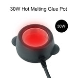 12ML 30W Mini Hot Melt Glue Pot Stove Keratin Beads Granule Melting DIY