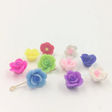 12MM 100Pcs Little Flower Colors Clay Charms Loose Beads