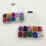 12MM 15MM Metal Aluminium Flower Bead Mix Colors