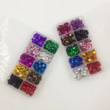 12MM 15MM Metal Aluminium Flower Bead Mix Colors