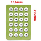 Snap Button Jewelry Leather Snap Display for 24pcs Snap Buttons