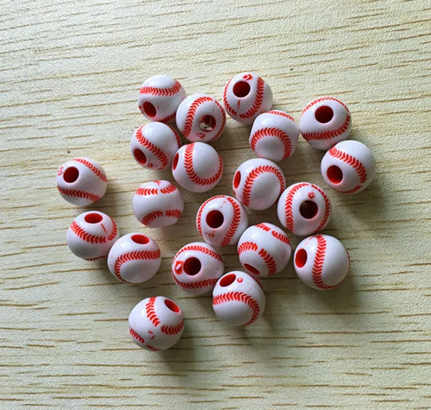 550pcs Acrylic Baseball Beads