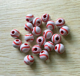 550pcs Acrylic Baseball Beads