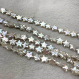 12MM 8Pcs Flat Star Baroque Freshwater Pearl Strand Ear Beads Jewellery Bead