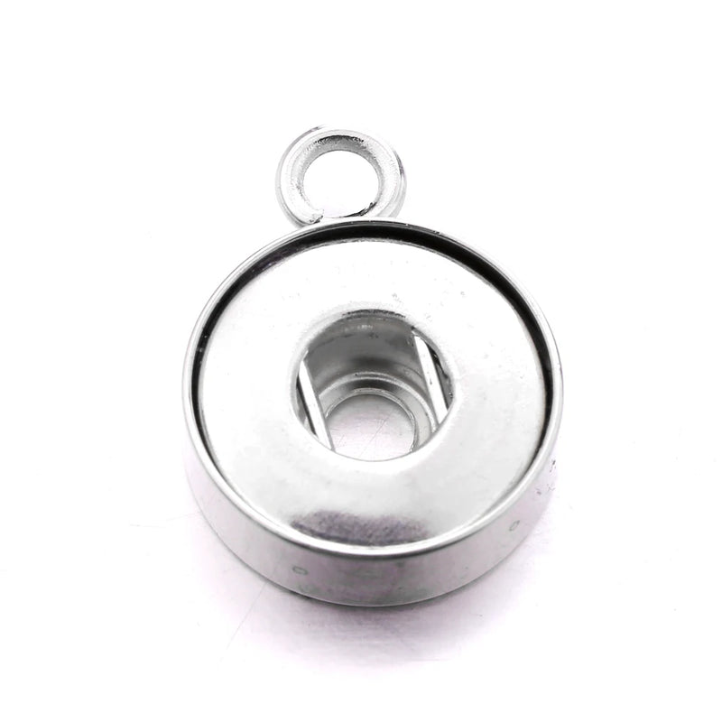 12MM Snap Button Stainless Steel Pendant