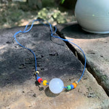 Natural Moonstone Choker Necklace - Gemstone High Jewelry Choker