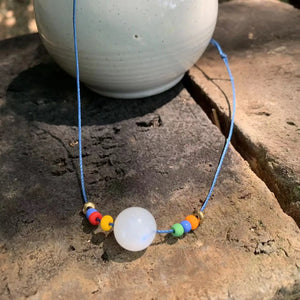 Natural Moonstone Choker Necklace - Gemstone High Jewelry Choker