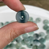 12MM Natural Myanmar Emerald Jadeite Pendant Necklace