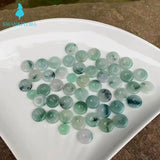 12MM Natural Myanmar Emerald Jadeite Pendant Necklace
