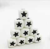 12MM Silicone Letter Cube Beads for Baby Teething