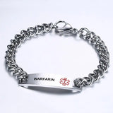 12MM Type 1 Diabetes Stainless Steel Medical Logo Bracelet