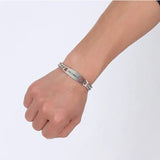12MM Type 1 Diabetes Stainless Steel Medical Logo Bracelet