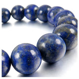 12Mm Cuff Link Wrist Lapis Lazuli Stone Buddha Prayer Beads
