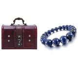 12Mm Cuff Link Wrist Lapis Lazuli Stone Buddha Prayer Beads