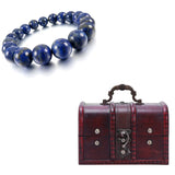 12Mm Cuff Link Wrist Lapis Lazuli Stone Buddha Prayer Beads