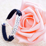 Inspirational Leather Rope Bracelet She Believed She Could So She Did