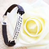Inspirational Leather Rope Bracelet She Believed She Could So She Did