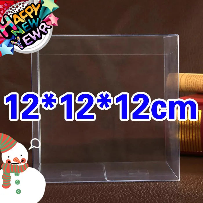 12PCS 12x12x12cm Transparent Waterproof PVC Boxes Packaging