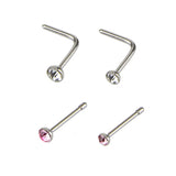 12PCS/14PCS/20PCS/21PCS Rhinestone Nose Studs Ring Hoop