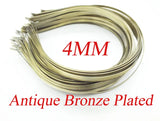 12PCS Antique Bronze Hair Bands Jewelry Base Setting