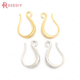 12PCS 9x15MM Matte Silver Brass Earrings Hooks Jewelry Earrings Making