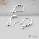 12PCS 9x15MM Matte Silver Brass Earrings Hooks Jewelry Earrings Making