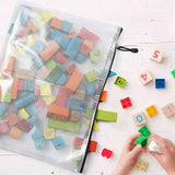 12PCS A3 Zipper Bag Plastic Wallet Mesh File Bag Zipper Wallet