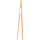 12PCS Bamboo Toaster Tongs, 7 Inch Wood Kitchen Tongs