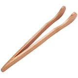 12PCS Bamboo Toaster Tongs, 7 Inch Wood Kitchen Tongs
