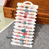 12PCS Bohemian Style Woven Bracelet Set for DIY Hand