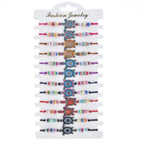 12PCS Bohemian Style Woven Bracelet Set for DIY Hand