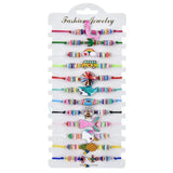 12PCS Bohemian Style Woven Bracelet Set for DIY Hand