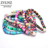 Colorful Polymer Clay Beads Bracelet, Nature Pearl Bracelet