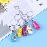 12PCS Wood Matryoshka Key Chains Adault Toys Key Rings