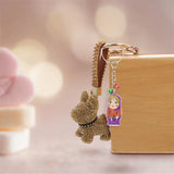 12PCS Wood Matryoshka Key Chains Adault Toys Key Rings