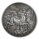 12PCS Zodiac Coin Challenge Silver Plated Set Art Collection Gift