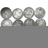 12PCS Zodiac Coin Challenge Silver Plated Set Art Collection Gift