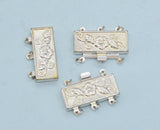 12PCS Exquisite DIY Necklace Clasp - 3 Rows Jewelry Fastener