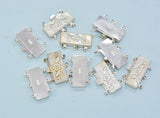 12PCS Exquisite DIY Necklace Clasp - 3 Rows Jewelry Fastener