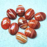 12PCS Carnelian Stone Cabochons 12X16MM 13x18MM Oval Shape DIY JEWELRY Beads
