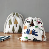 12PCS Jewelry Linen Cotton Pouch Drawstring Bag