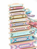 12PCS Multicolor Embroidery Thread Friendship Bracelet Bohemian Beach Jewelry
