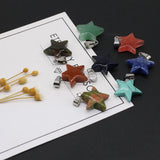 12PCS Natural Stone Turquoise Star Pendant DIY Jewelry Necklace Earring Charm